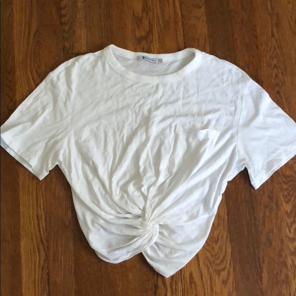 NWOT Intermix/AlexanderWang.T cropped T-shirt - Picture 2 of 7